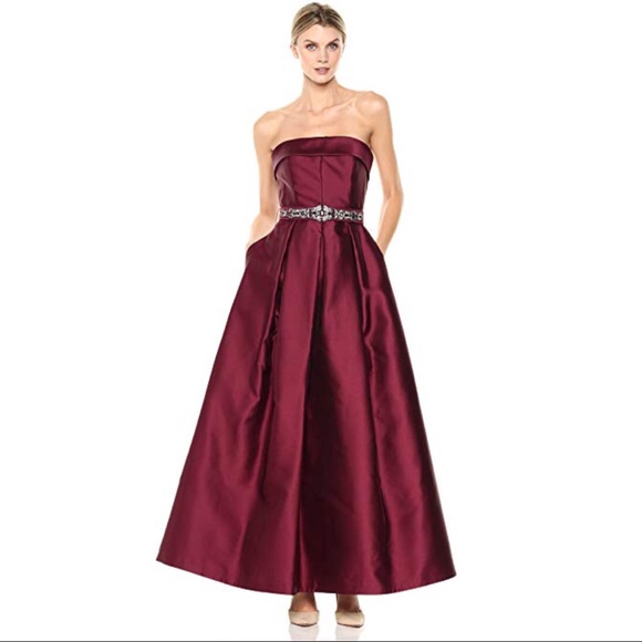 Eliza J Dresses & Skirts - ELIZA J Belted strapless gown